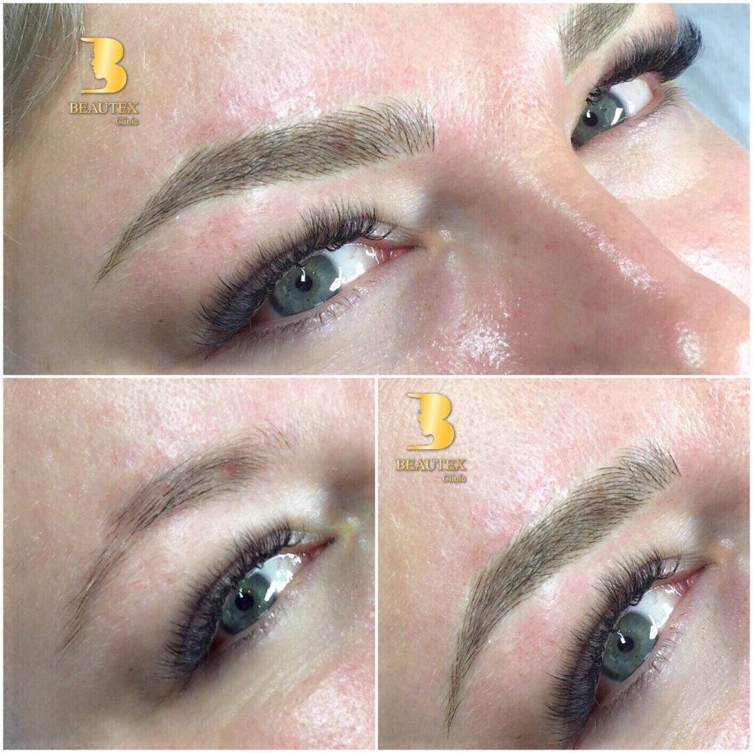 Before and after Microblading
